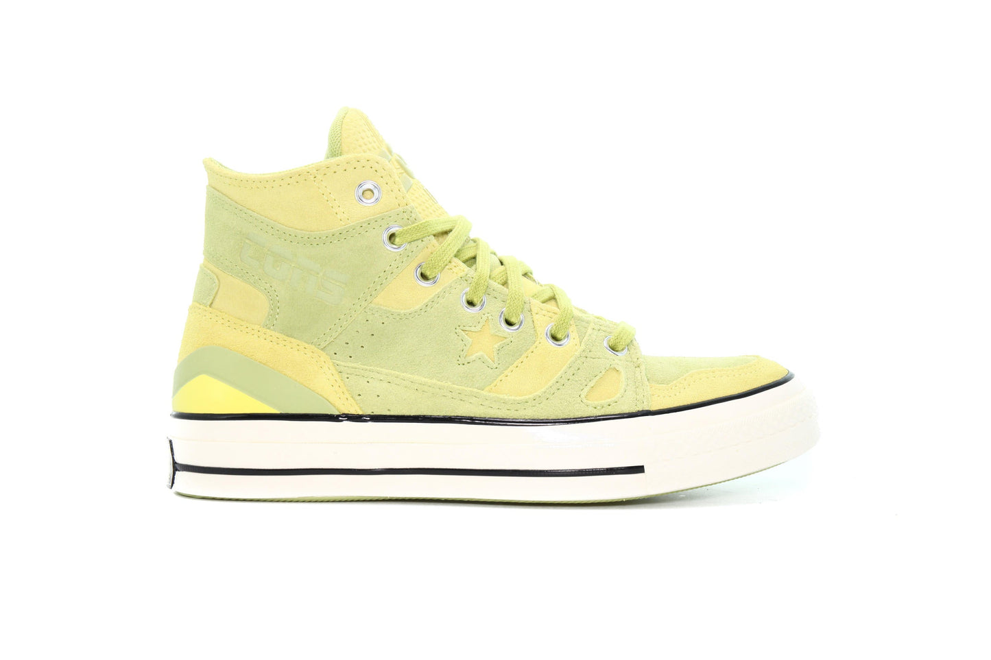 Exclusive Converse x CONVERSE EARTH TONE SUEDE CHUCK 70 E260 HI "BANANA" — 3 — Front View