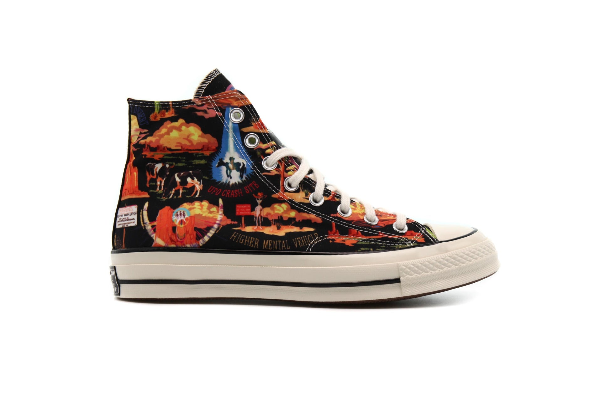 Exclusive Converse x CONVERSE TWISTED RESORT CHUCK 70 HI "BLACK" — 3 — Front View