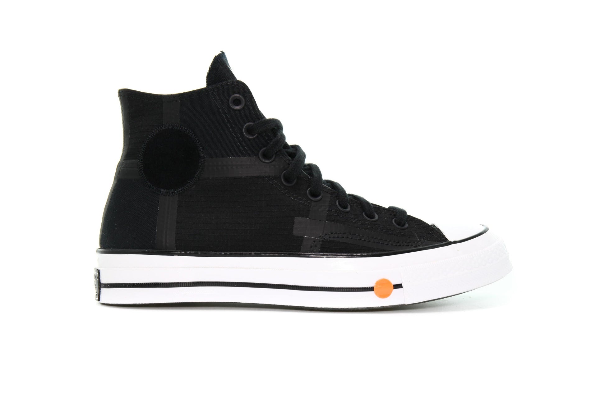 Exclusive Converse x ROKIT CHUCK 70 HI "BLACK" — 3 — Front View
