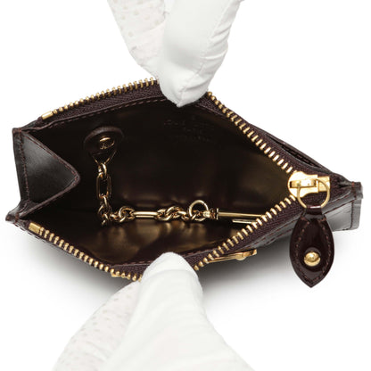 Exclusive Louis Vuitton Amarante Vernis Key Pouch — Top View
