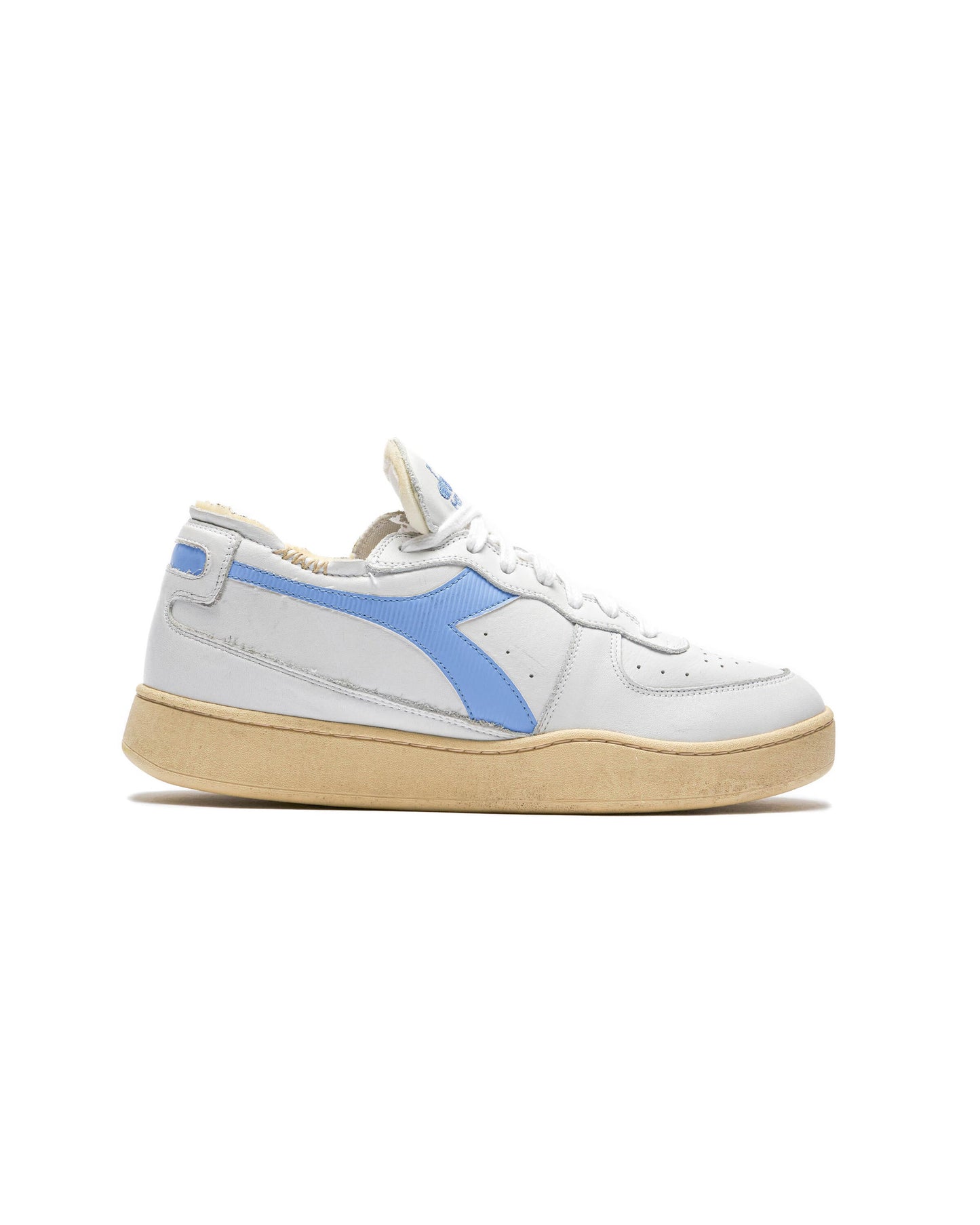 Exclusive Diadora Mi Basket Row Cut "White" — 1.5 — Front View