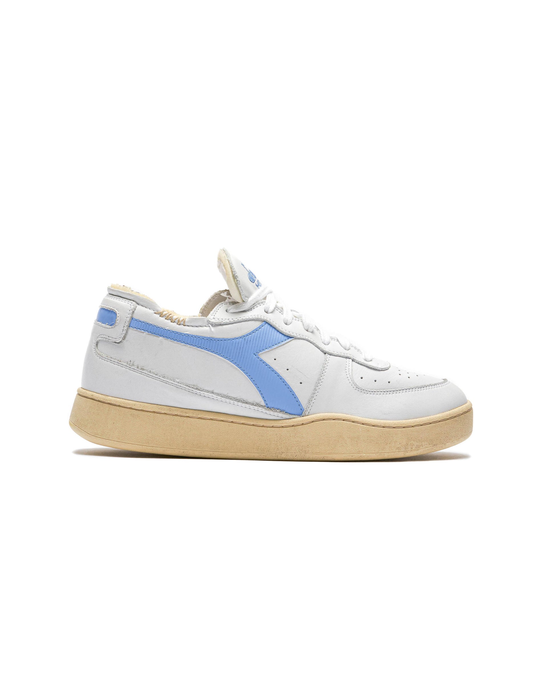 Exclusive Diadora Mi Basket Row Cut "White" — 1.5 — Front View