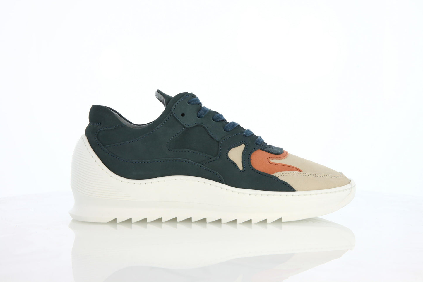 Exclusive Filling Pieces Low Plasma Heel Cap Orbit "Army Green" — 6.5 — Front View