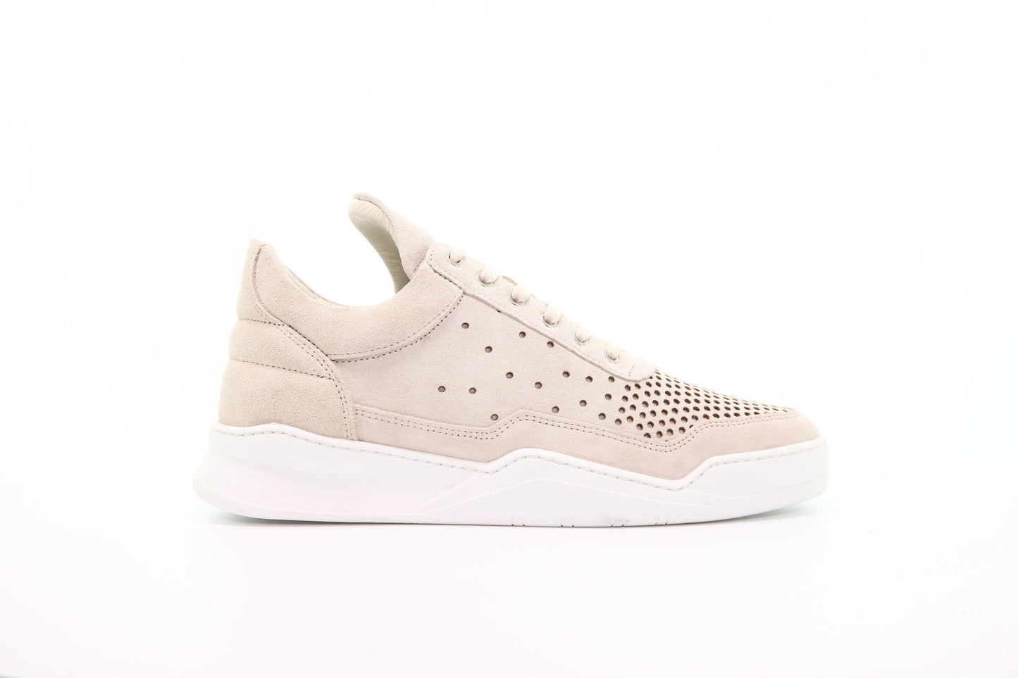 Exclusive Filling Pieces Low Top Ghost Gradient perforated "Off White" — 6.5 — Front View