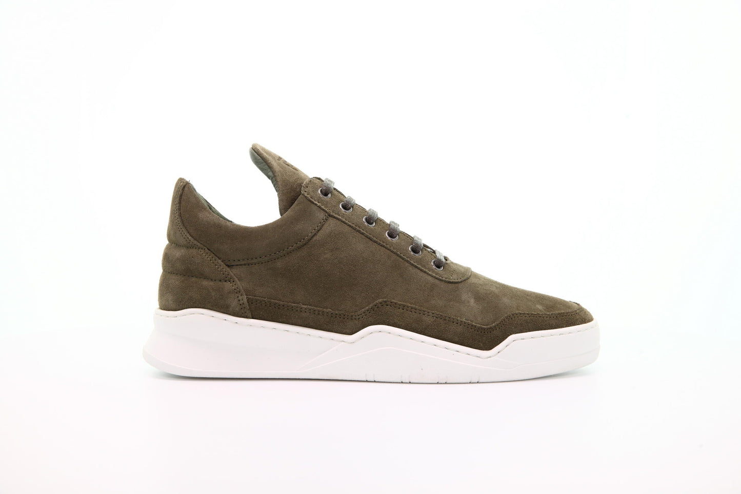 Exclusive Filling Pieces Low Top Ghost Suede "Green" — 6.5 — Front View