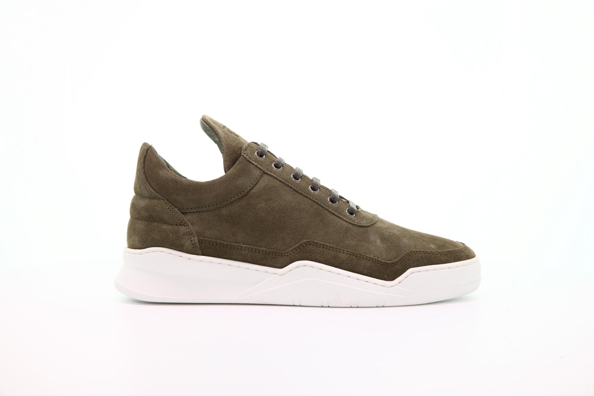 Exclusive Filling Pieces Low Top Ghost Suede "Green" — 6.5 — Front View