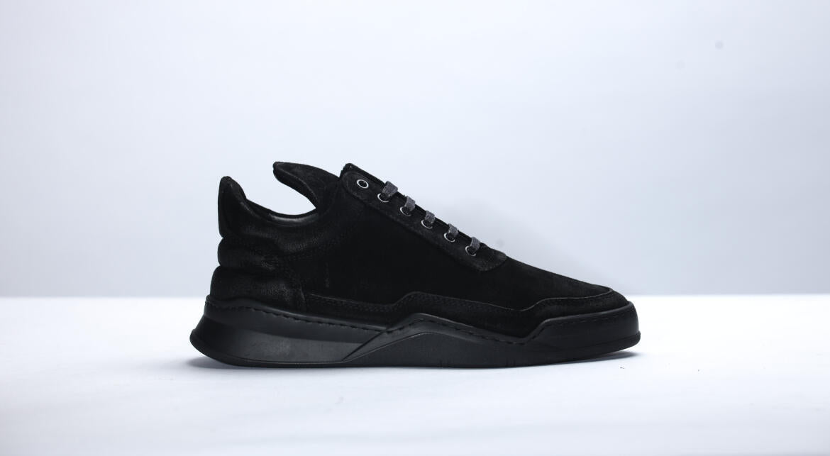 Exclusive Filling Pieces Low Top Single Strap "Black" — 6.5 — Front View
