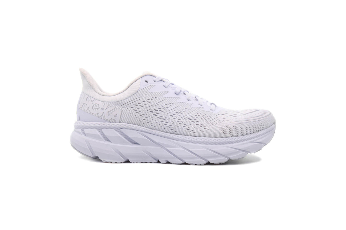 Exclusive Hoka One One CLIFTON 7 "WHITE" — 4 — Front View