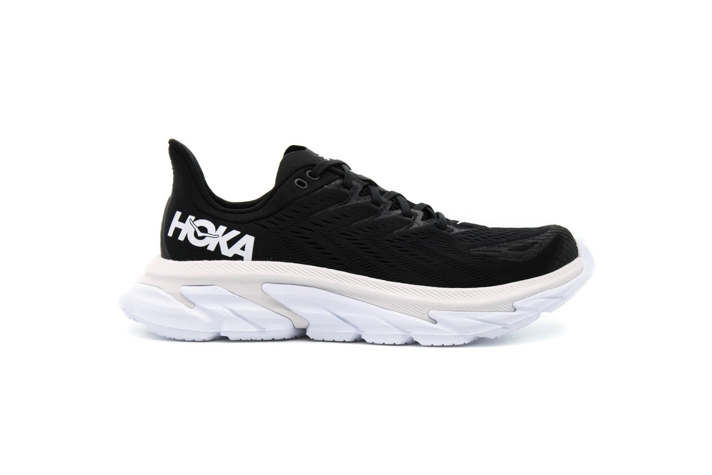 Exclusive Hoka One One CLIFTON EDGE "BLACK WHITE" — 4 — Front View