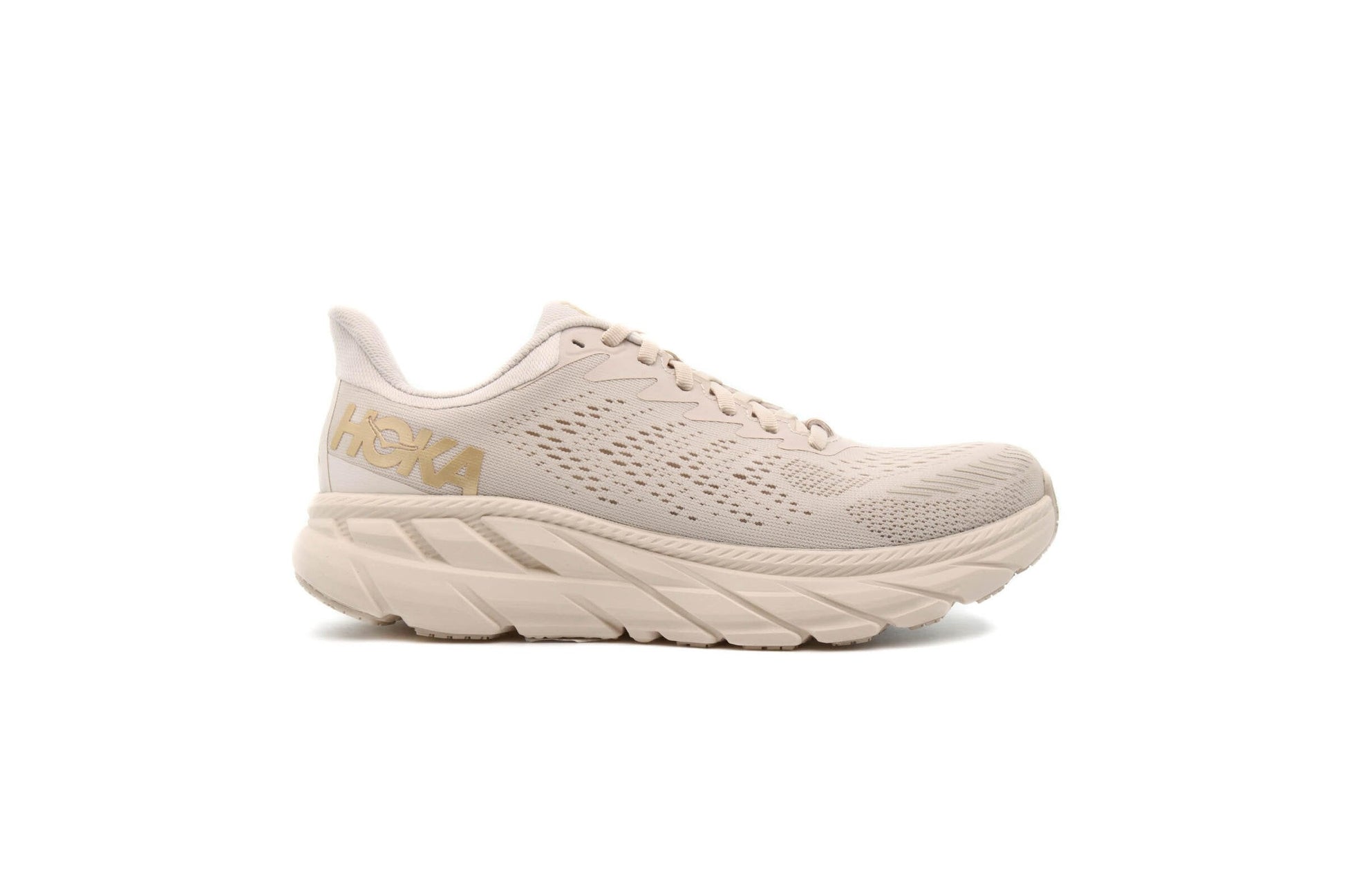Exclusive Hoka One One WMNS CLIFTON 7 "ALMOND MILK" — 5 — Front View
