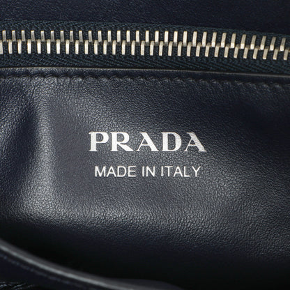 Exclusive Prada Navy Soft Calfskin Impunture Diagramme Tote — Alternate View 9