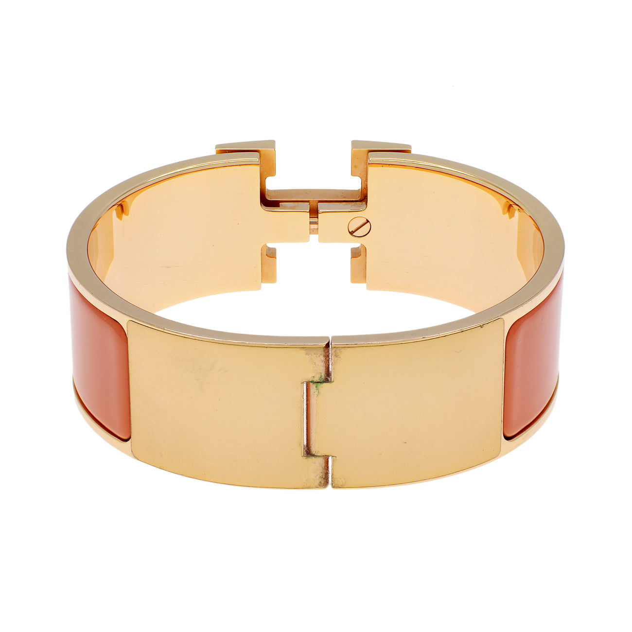 Exclusive Hermes Wide Clic Clac H Bracelet — Side View