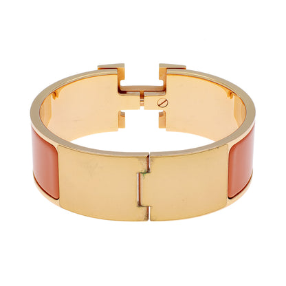 Exclusive Hermes Wide Clic Clac H Bracelet — Side View