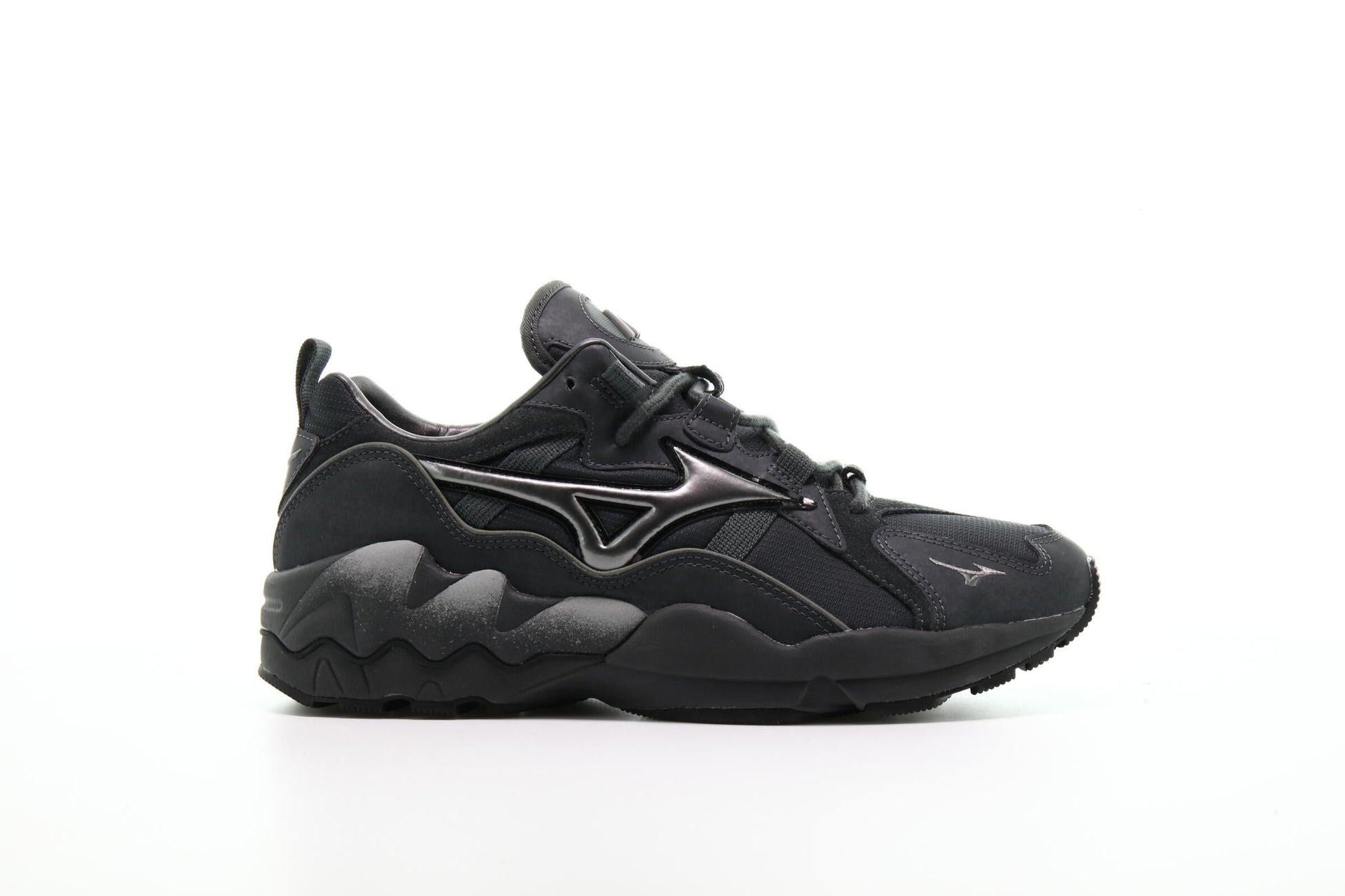 Exclusive Mizuno Wave Rider Tech "Dark Shadow" — 5 — Front View