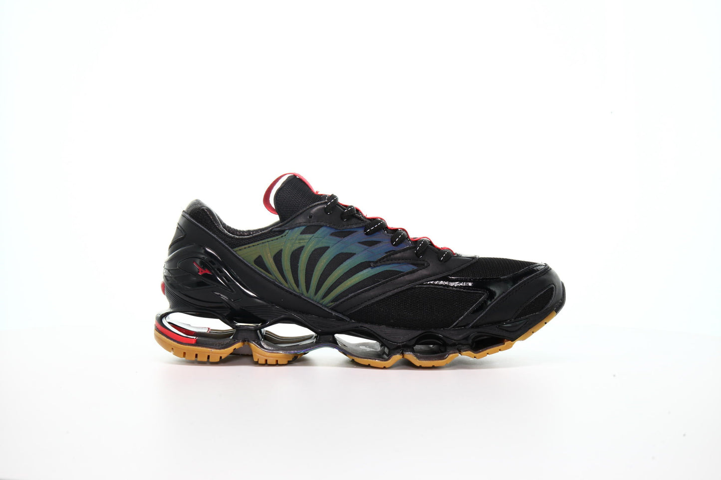 Exclusive Mizuno x FUTUR Wave Prophecy "Black" — 5 — Front View