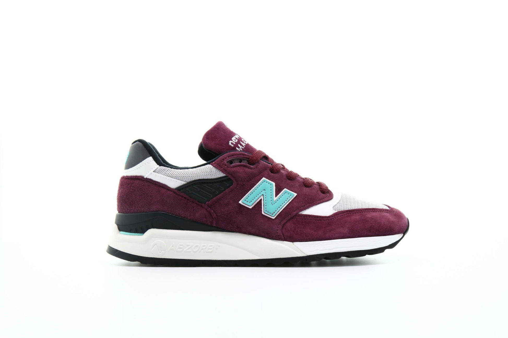 Exclusive New Balance M 998 D AWC "Burgundy" — 4 — Front View