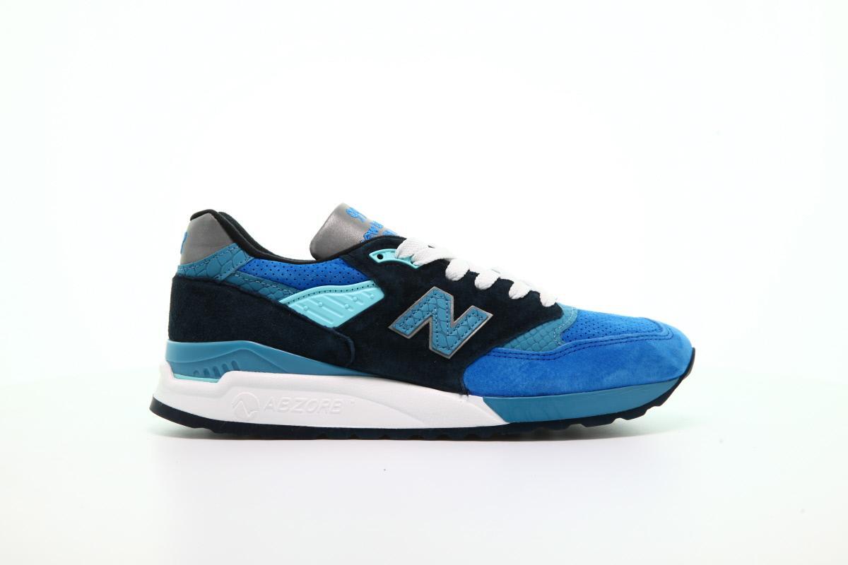 Exclusive New Balance M 998 NE "Blue" — 4 — Front View