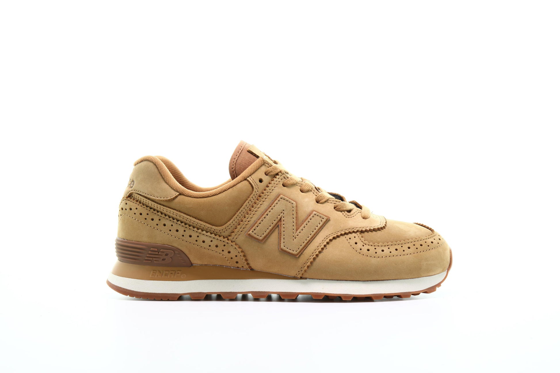 Exclusive New Balance ML 574 D "Brown" — 4 — Front View