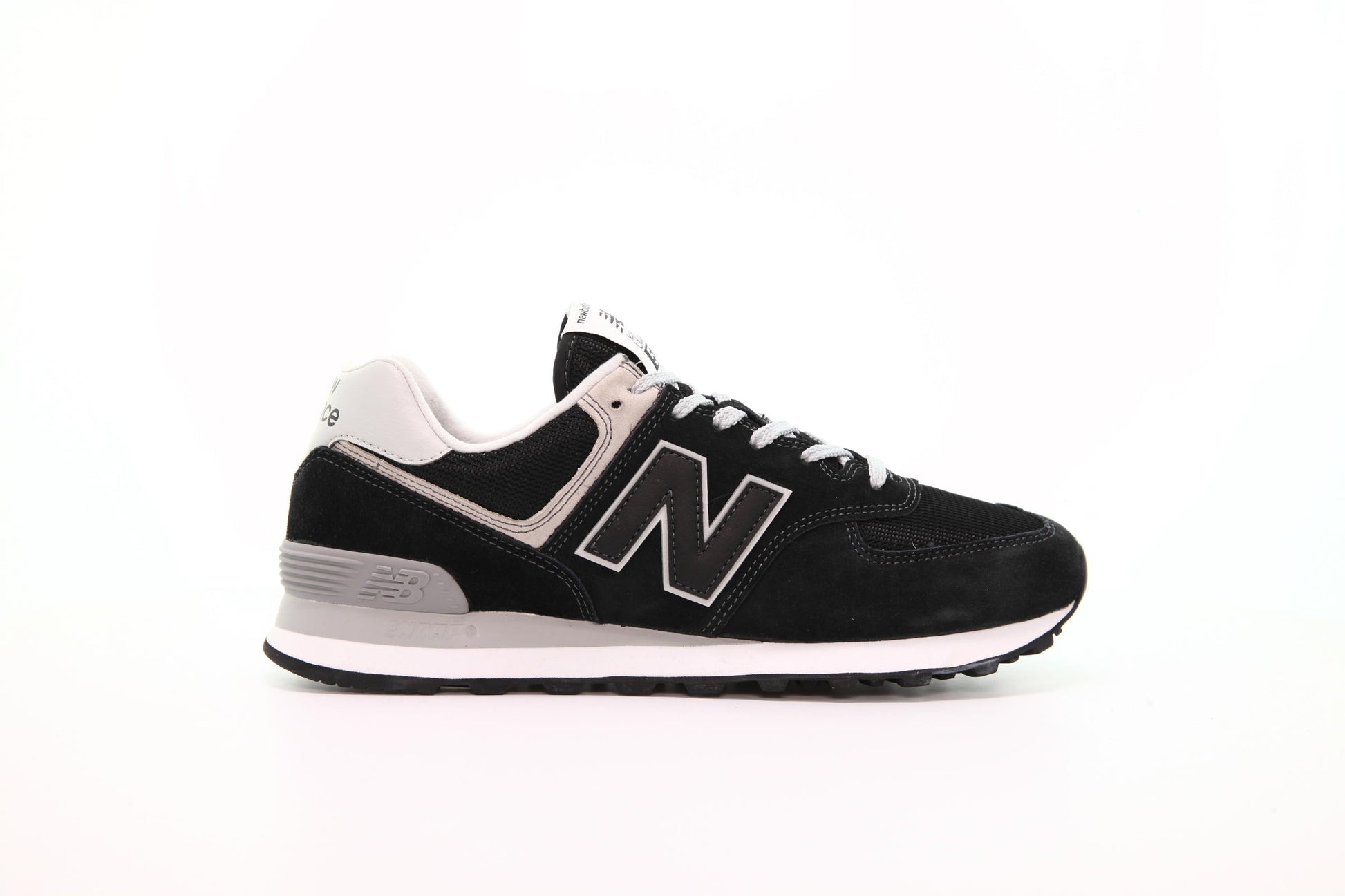 Exclusive New Balance ML 574 EGK "Black" — 4 — Front View