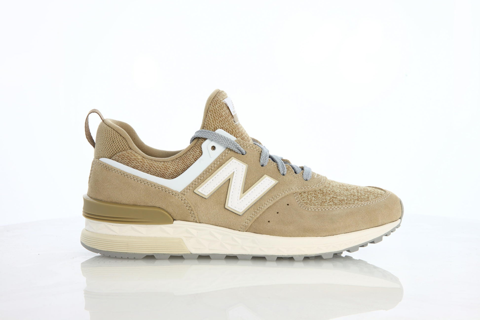 Exclusive New Balance MS 574 BS "Beige" — 4 — Front View