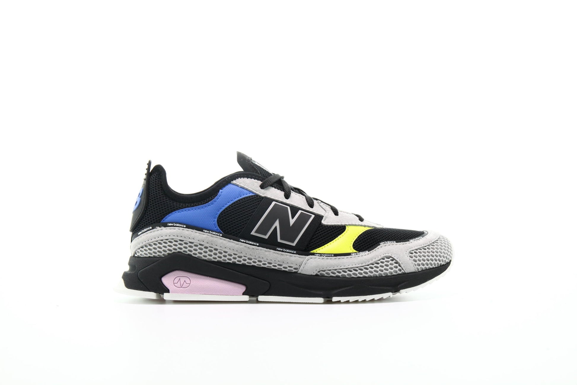 Exclusive New Balance MS X-RACER TLC "Grey And Black" — 4 — Front View