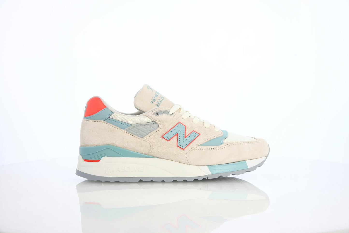 Exclusive New Balance W 998 CHS "Sea Salt" — 3 — Front View
