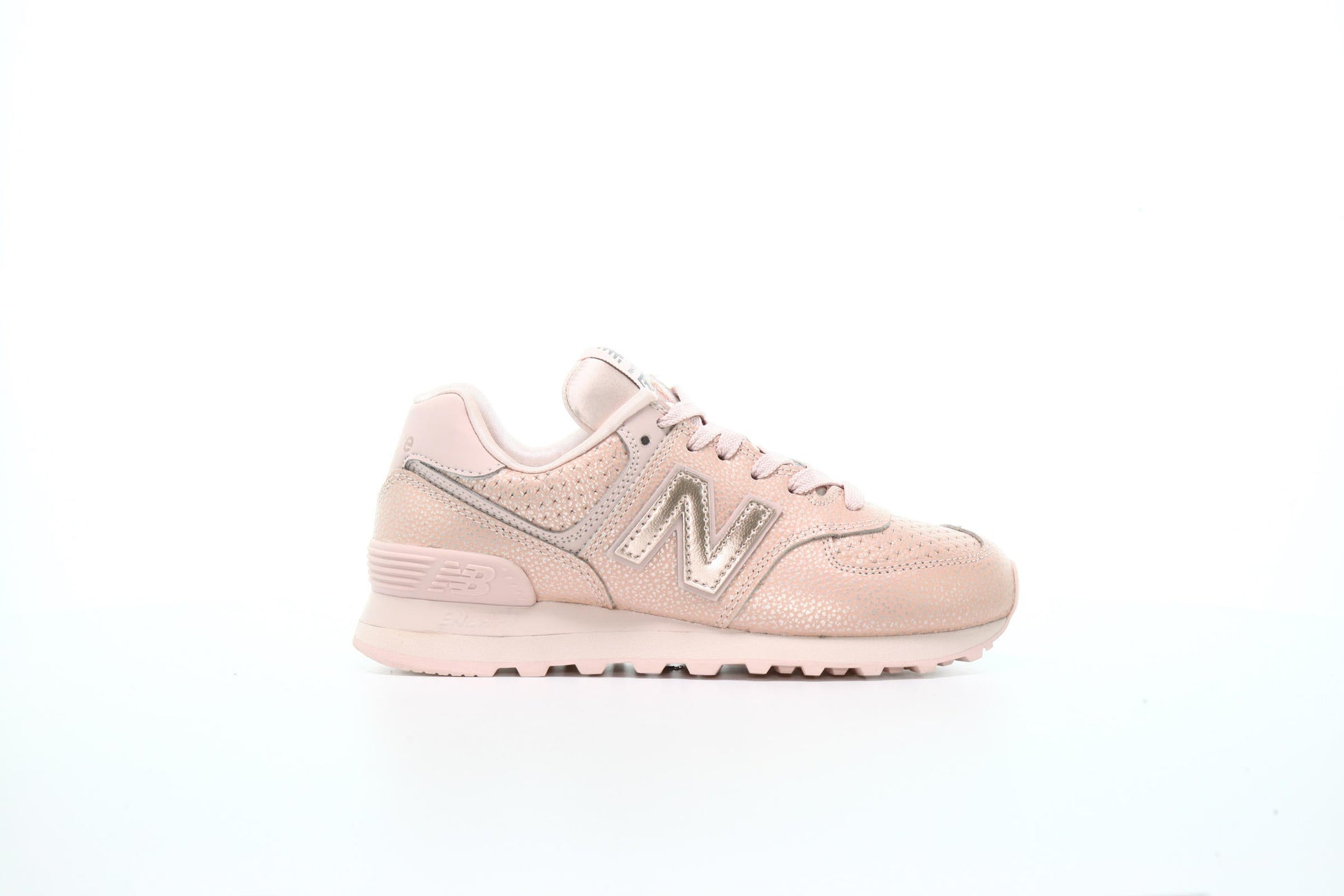 Exclusive New Balance WL 574 SOJ "Pink" — 3 — Front View