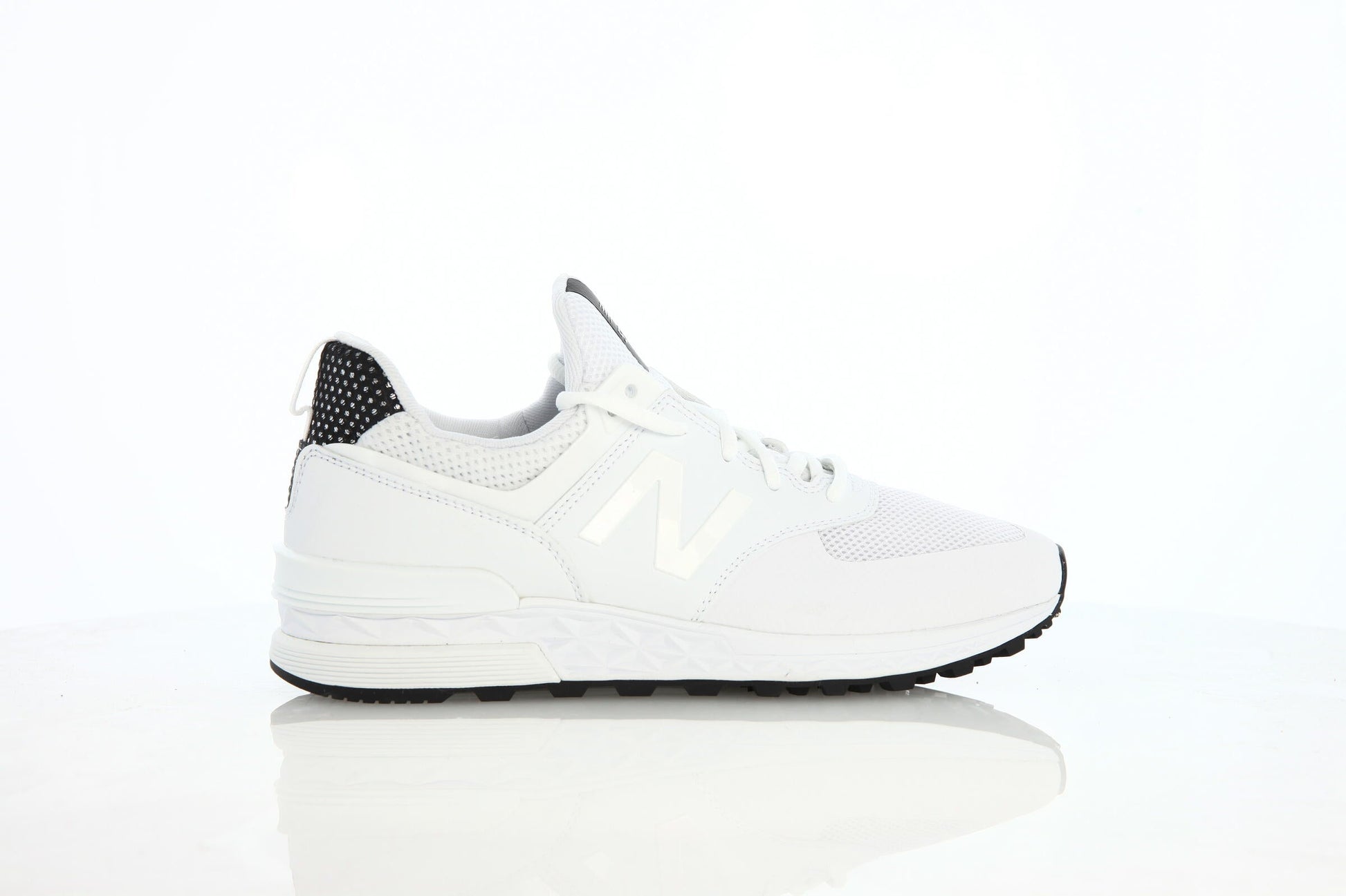 Exclusive New Balance WS 574 WHT "White" — 3 — Front View