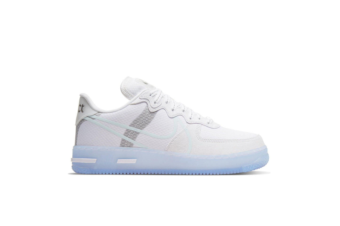 Exclusive Nike AIR FORCE 1 REACT QS "WHITE" — 3.5 — Front View