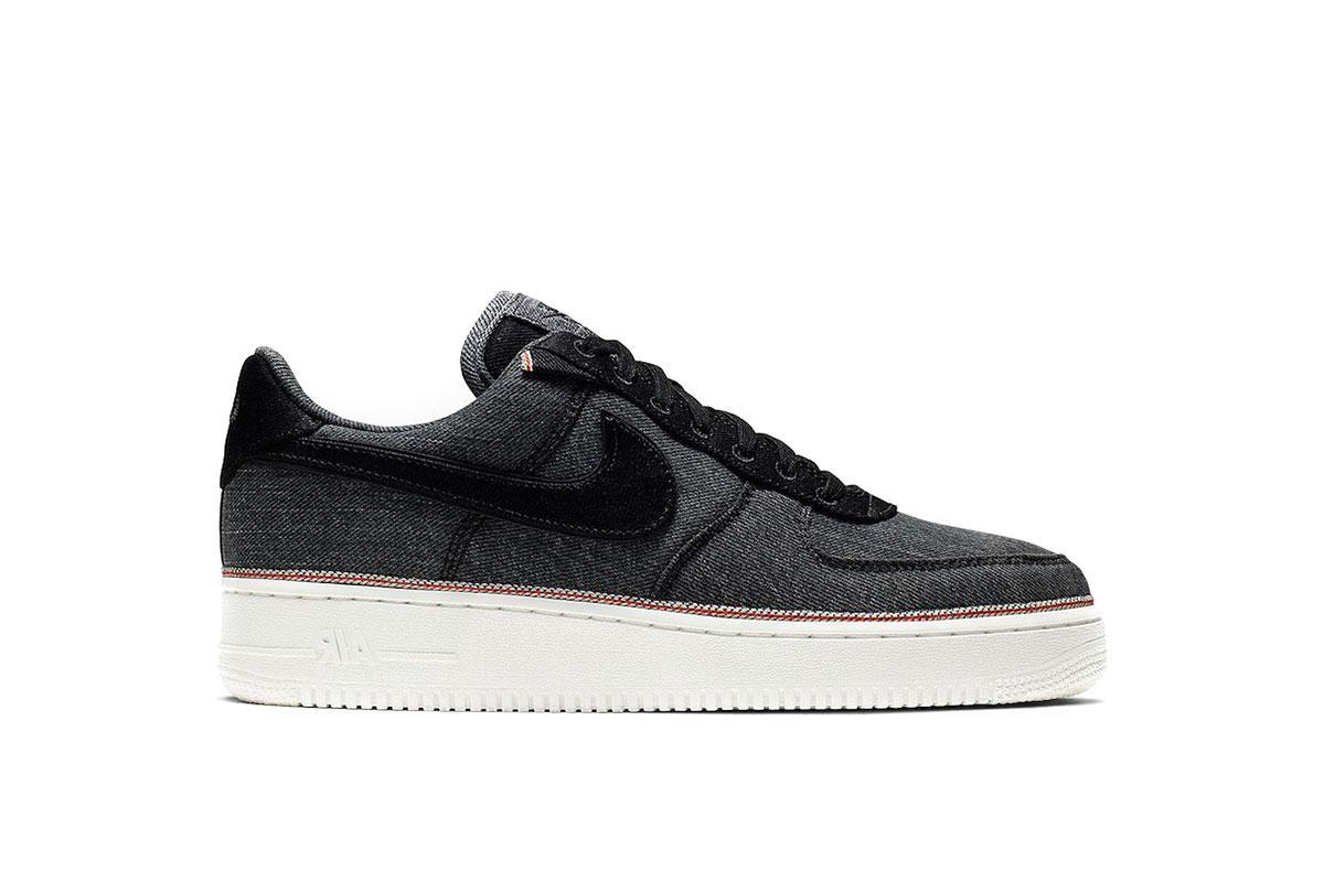 Exclusive Nike x 3x1 Air Force 1 07 Premium "Black Summit White" — 3.5 — Front View