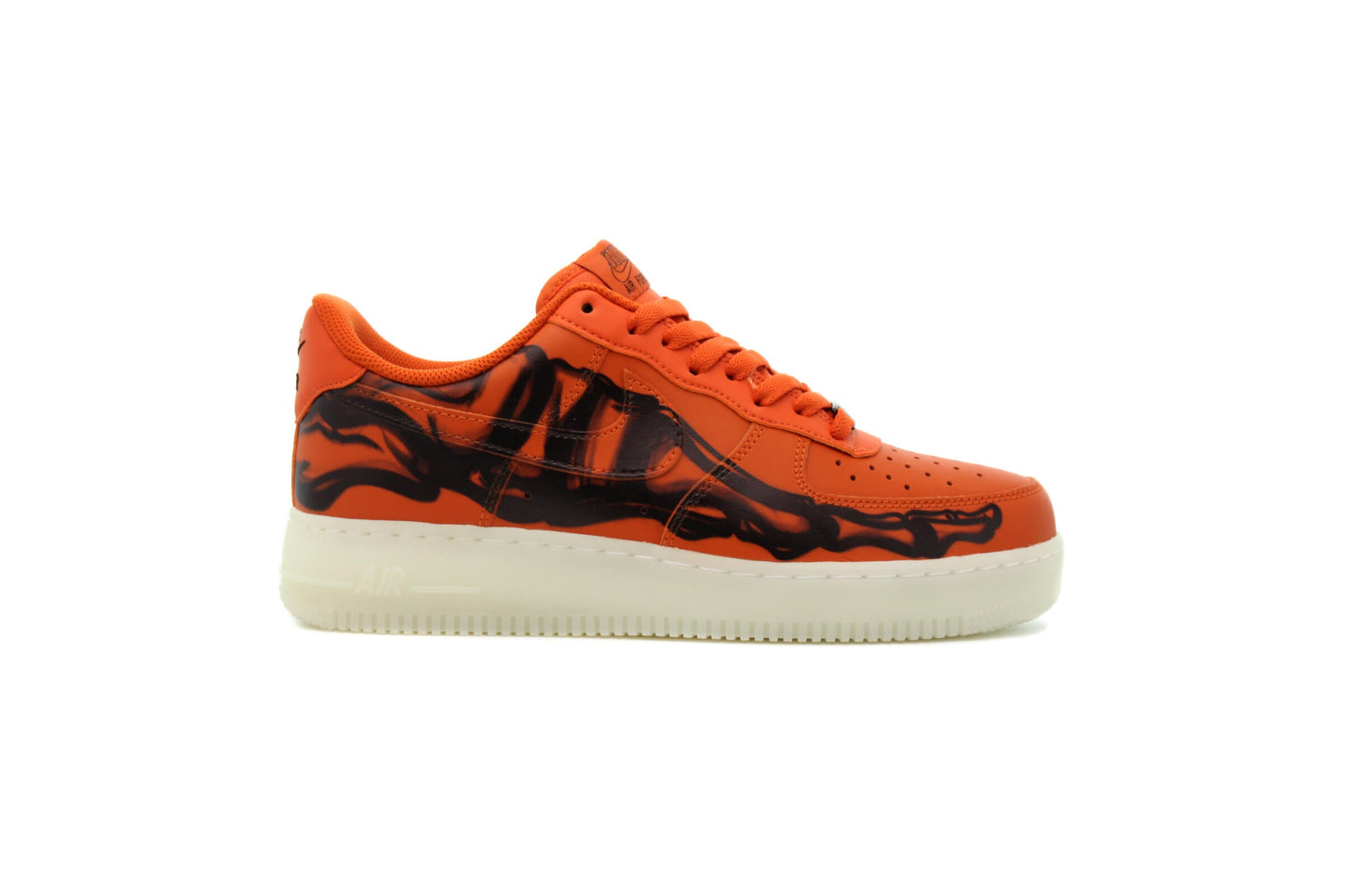 Exclusive Nike AIR FORCE 1 '07 SKELETON QS "ORANGE" — 3.5 — Front View