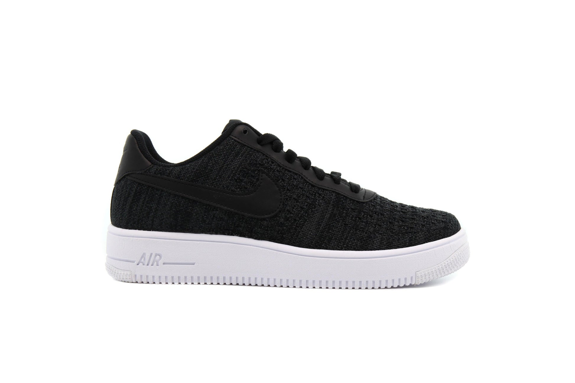 Exclusive Nike AIR FORCE 1 FLYKNIT 2.0 "BLACK" — 3.5 — Front View