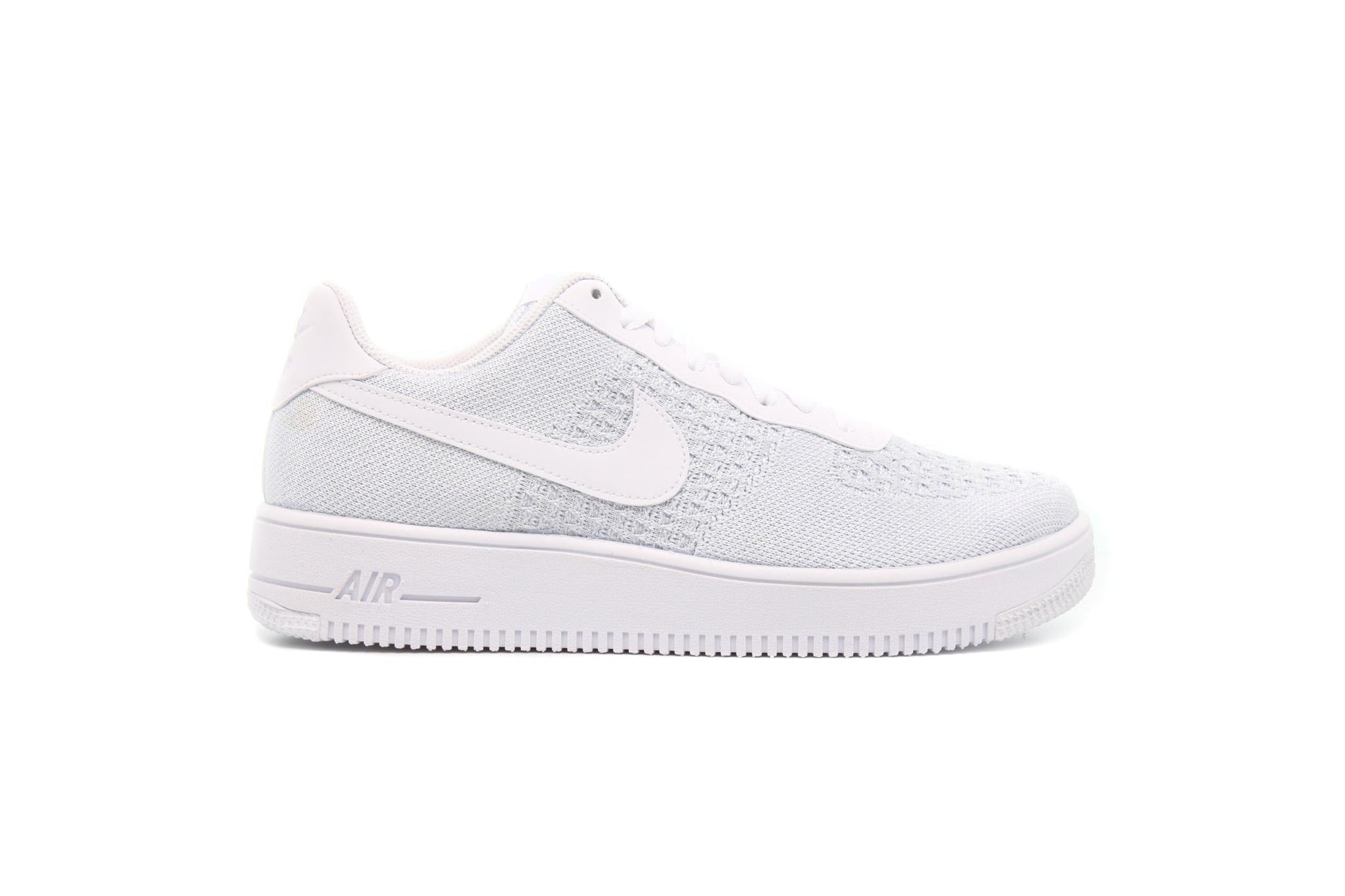 Exclusive Nike AIR FORCE 1 FLYKNIT 2.0 "WHITE" — 3.5 — Front View