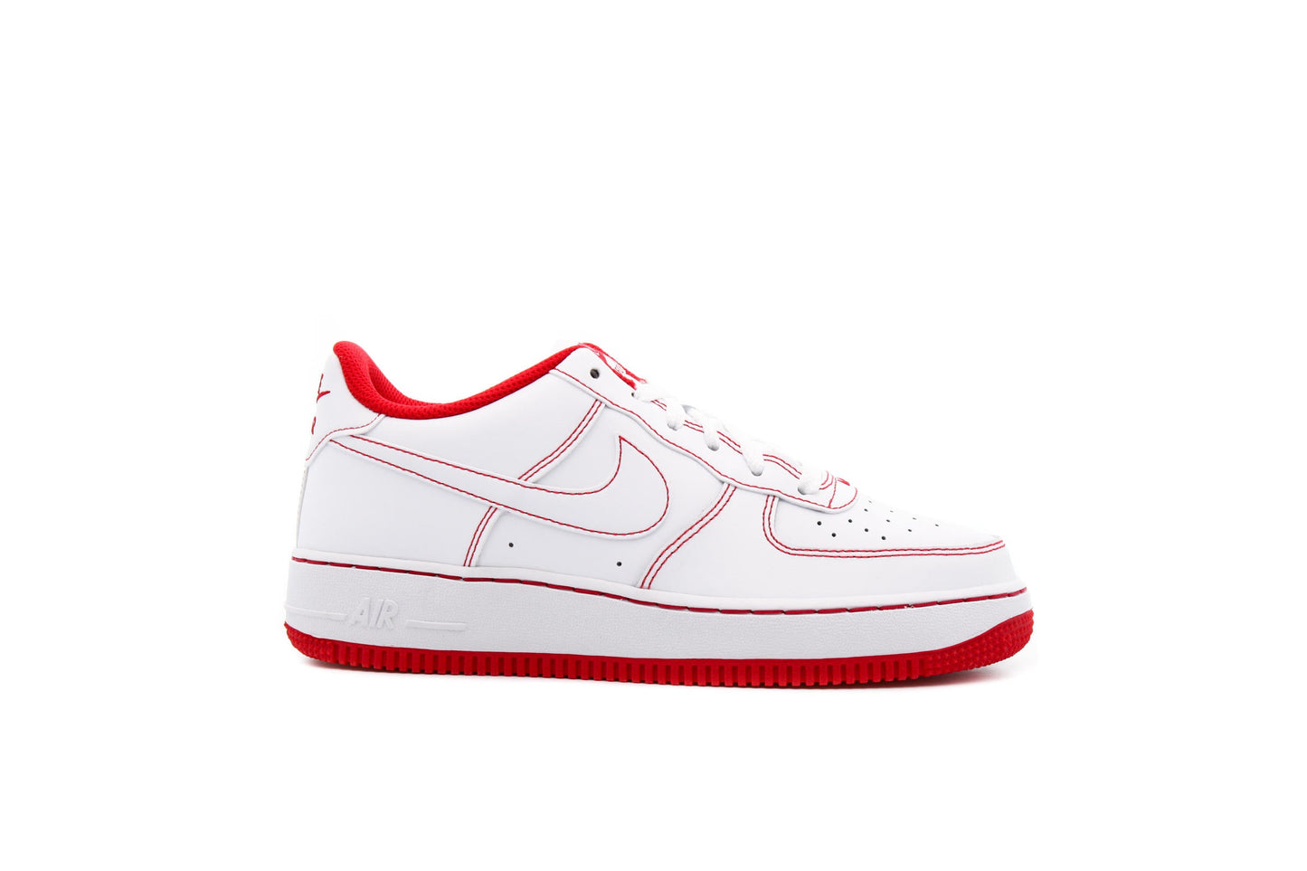 Exclusive Nike AIR FORCE 1 (GS) "RED" — 3.5Y — Front View