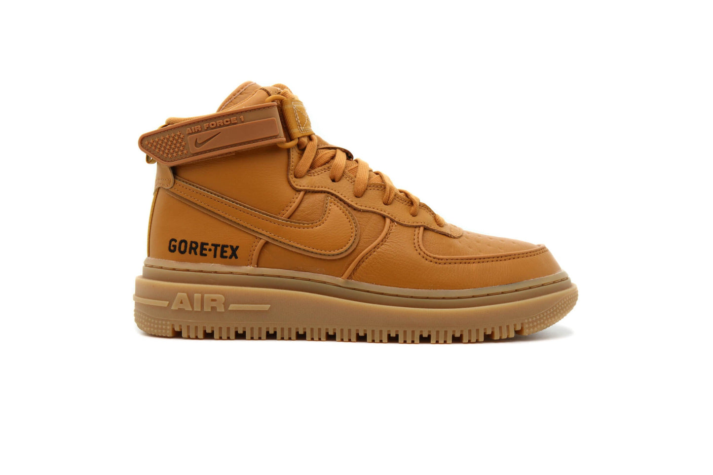 Exclusive Nike AIR FORCE 1 Gore-Tex BOOT "FLAX" — 3.5 — Front View