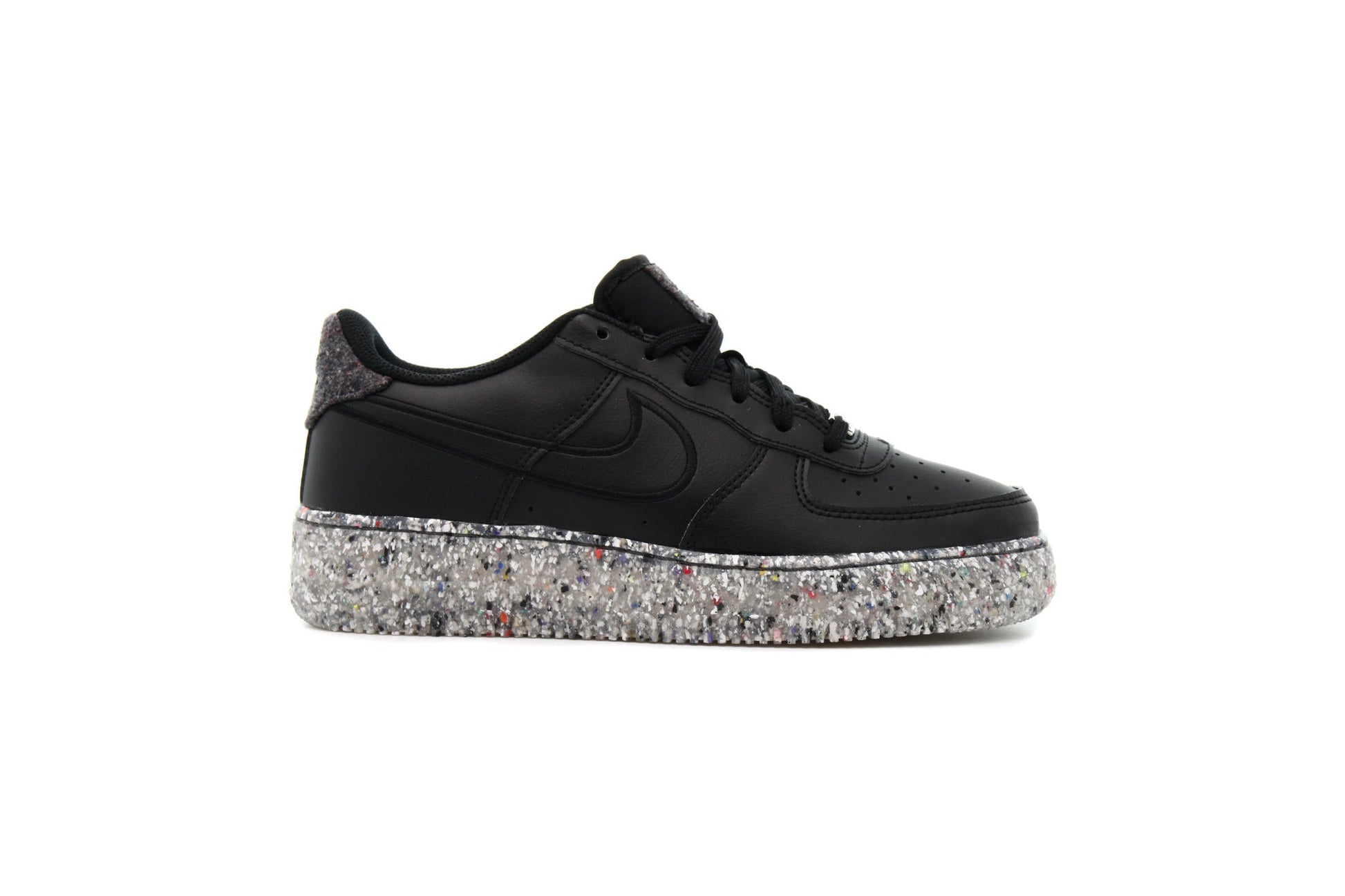 Exclusive Nike AIR FORCE 1  KSA (GS) "BLACK" — 3.5Y — Front View