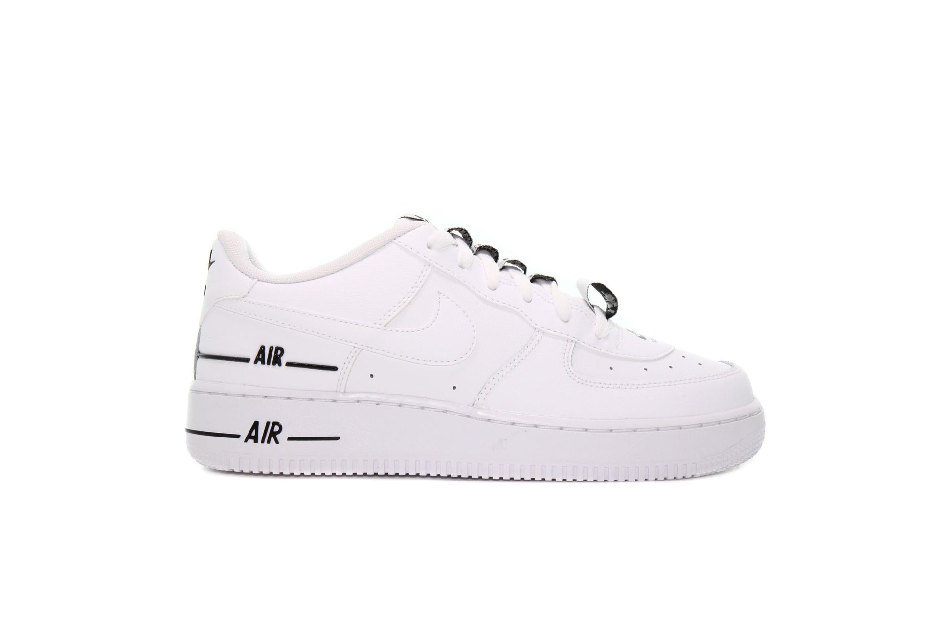 Exclusive Nike AIR FORCE 1 LV8 3 (GS) "WHITE" — 3.5Y — Front View
