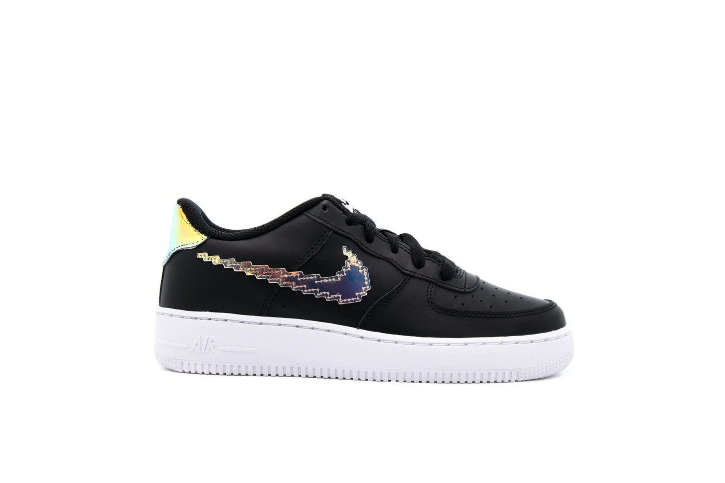 Exclusive Nike AIR FORCE 1 LV8 (GS) "BLACK" — 3.5Y — Front View