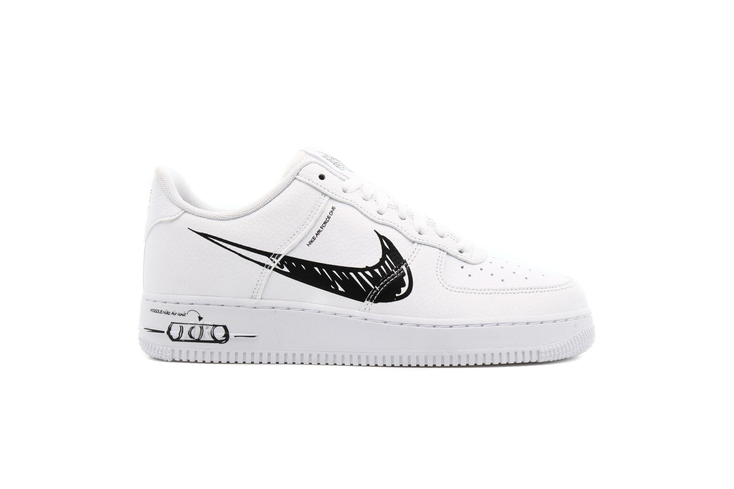Exclusive Nike AIR FORCE 1 LV8 UTILITY "SKETCH" — 3.5 — Front View