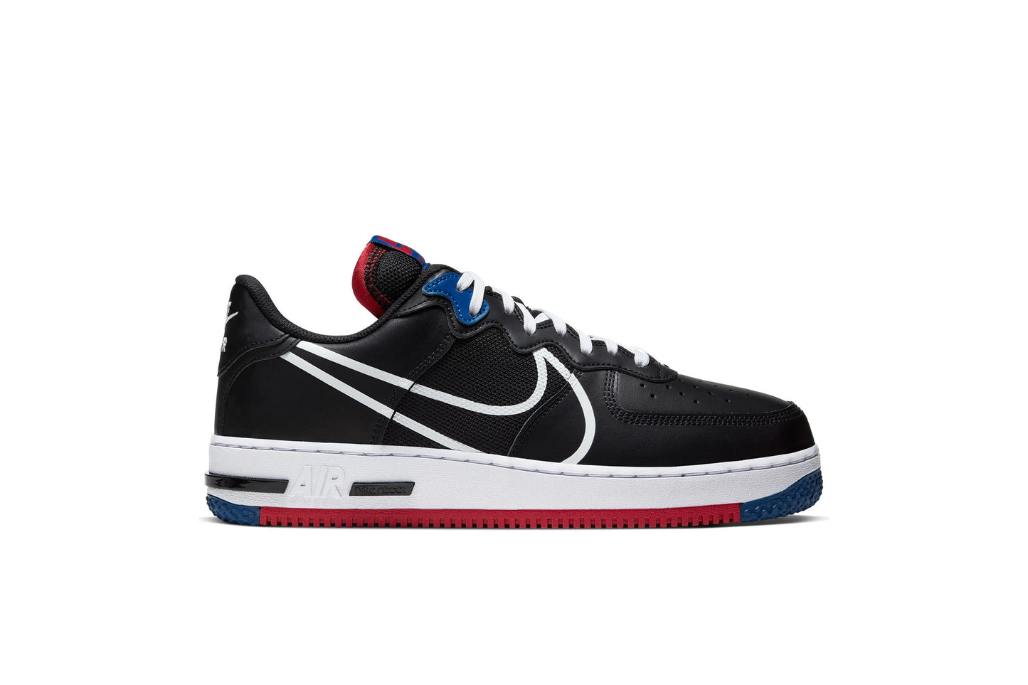 Exclusive Nike AIR FORCE 1 REACT "BLACK" — 3.5 — Front View