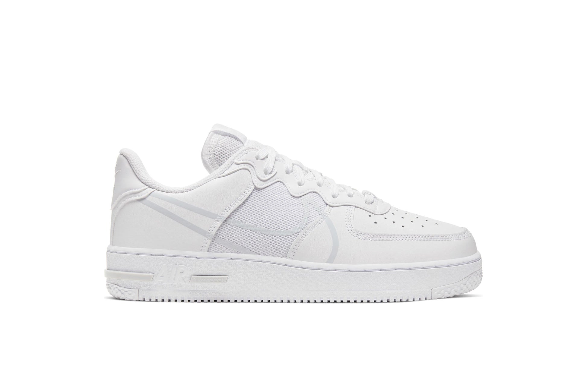Exclusive Nike AIR FORCE 1 REACT "WHITE" — 3.5 — Front View