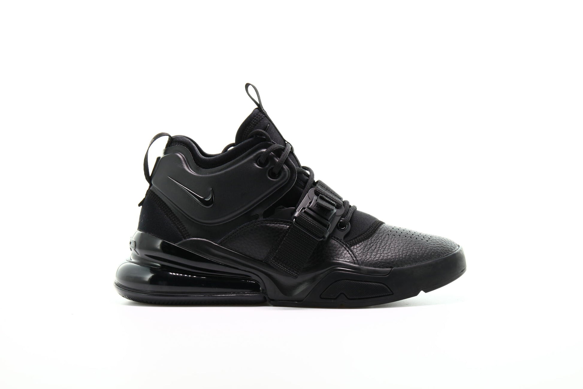Exclusive Nike Air Force 270 "Triple Black" — 3.5 — Front View