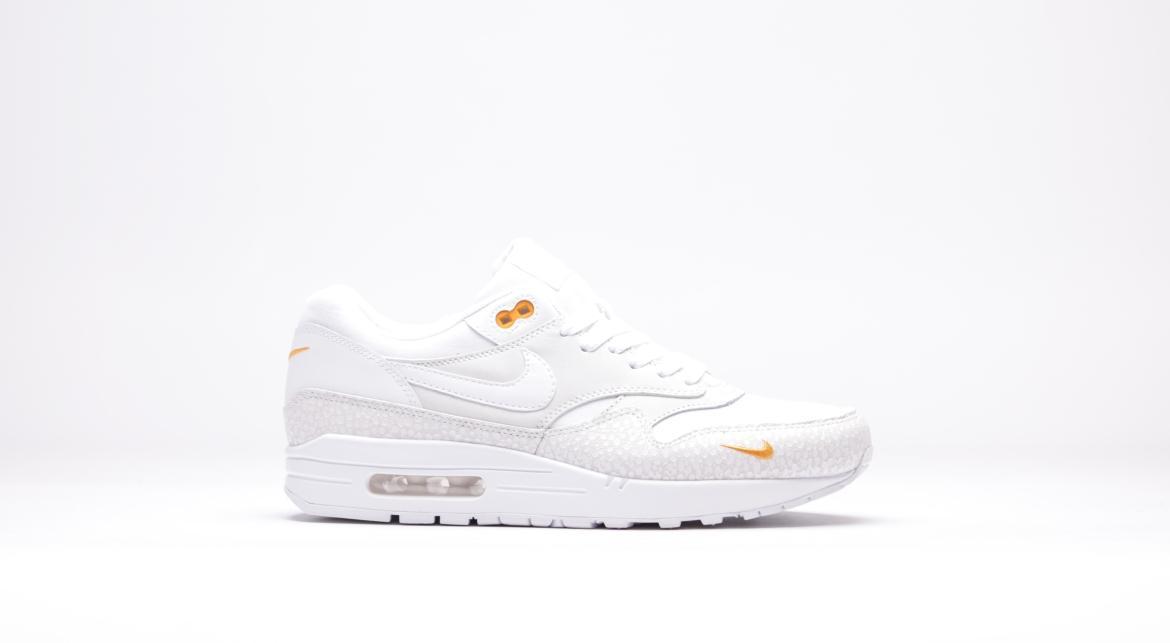 Exclusive Nike Air Max 1 Prm White Mini Swoosh — 3.5 — Front View