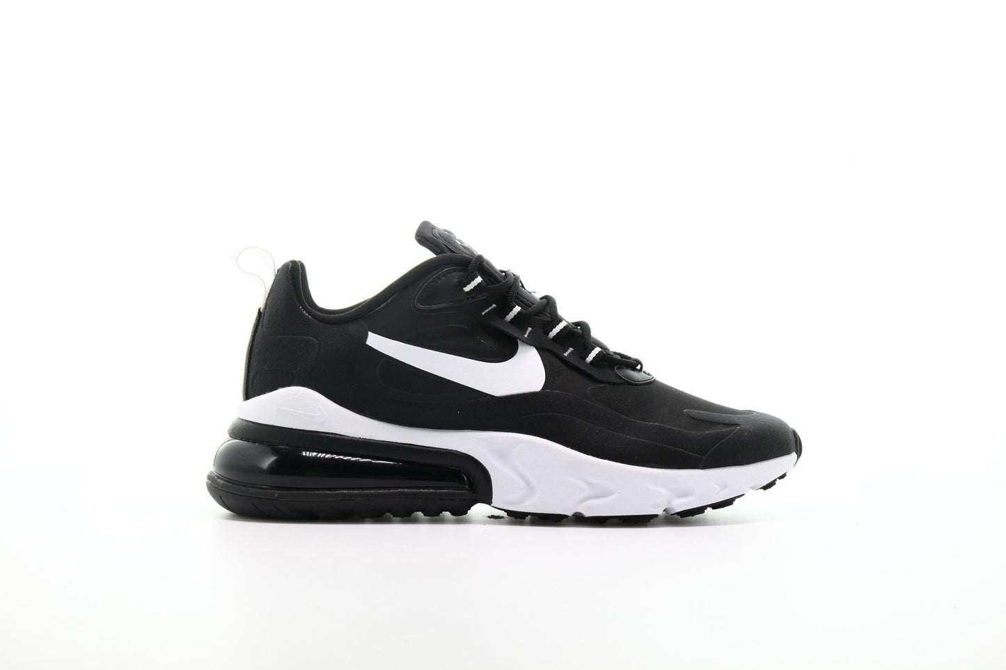 Exclusive Nike Air Max 270 React "Black and White" — 3.5 — Front View