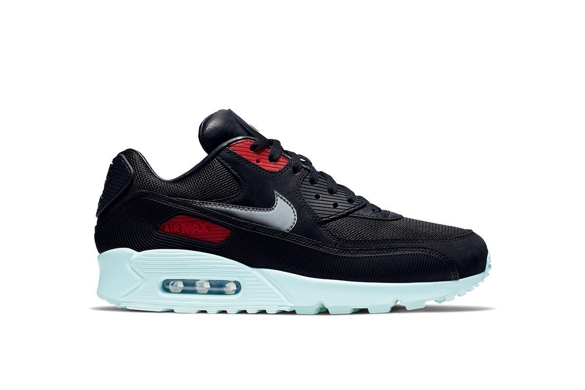 Exclusive Nike Air Max 90 Premium "Black" — 3.5 — Front View