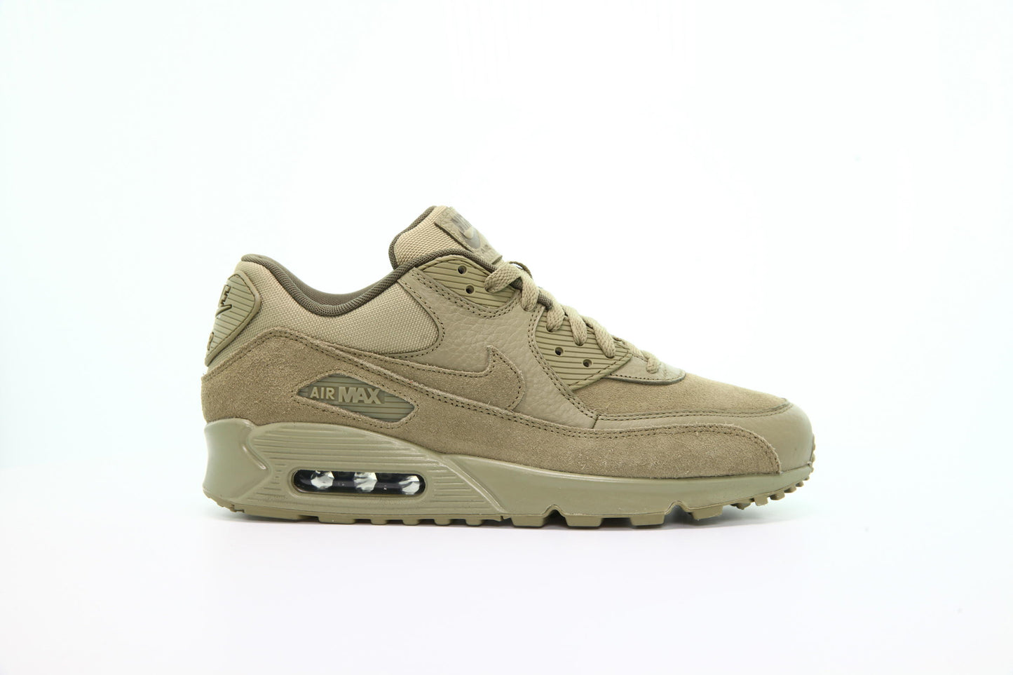 Exclusive Nike Air Max 90 Premium "Neutral Olive" — 3.5 — Front View