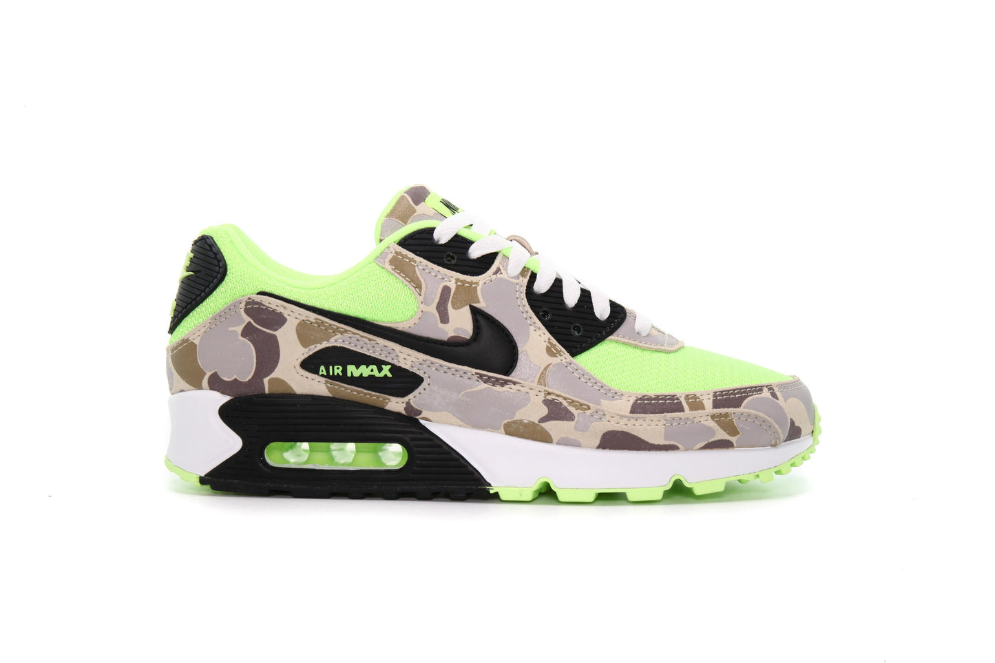 Exclusive Nike AIR MAX 90 SP "VOLT DUCK CAMO" — 3.5 — Front View