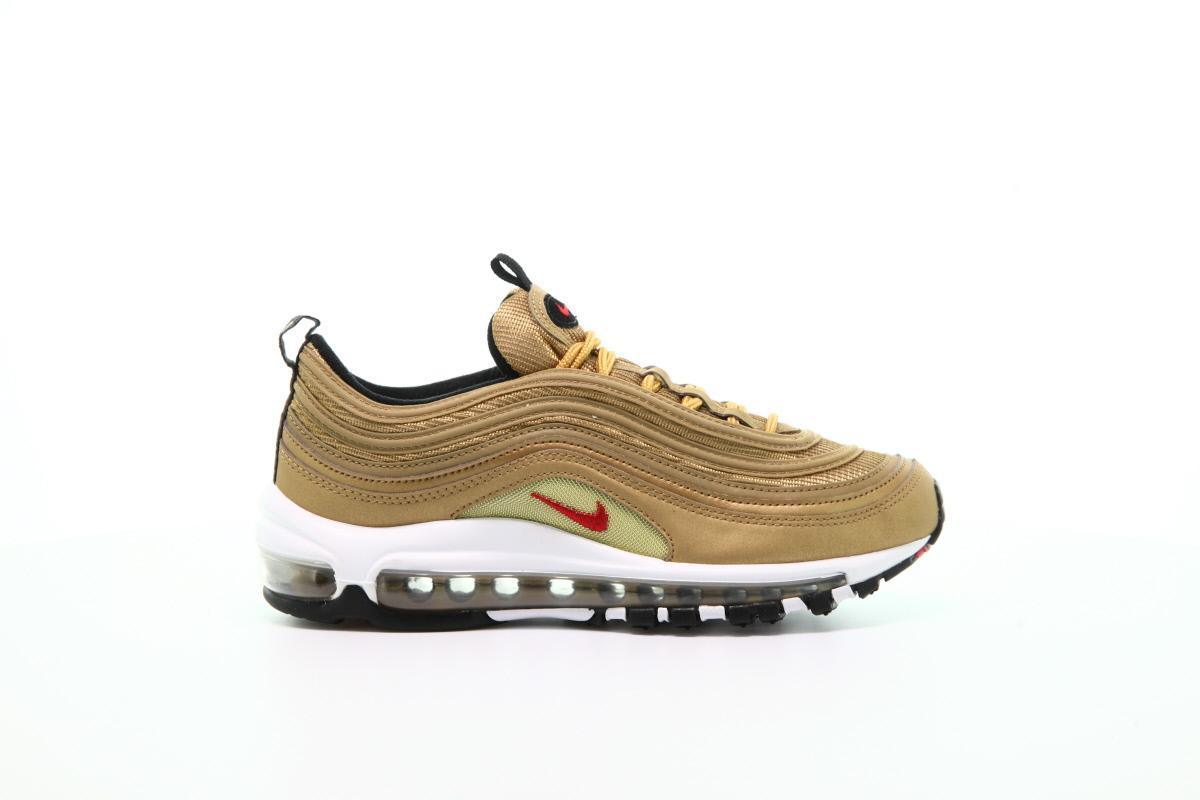 Exclusive Nike Air Max 97 QS GS "Metallic Gold" — 3.5Y — Front View