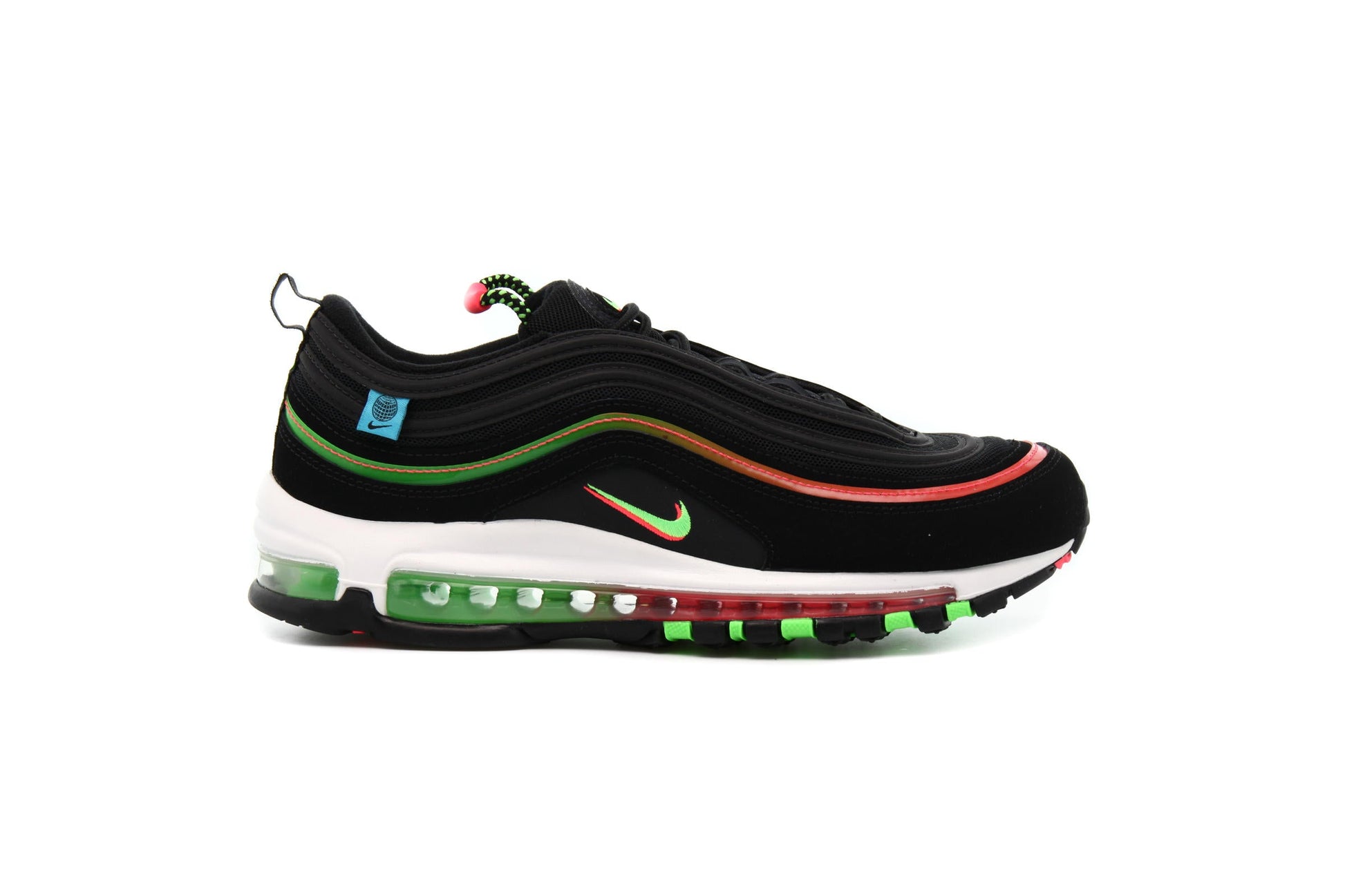 Exclusive Nike AIR MAX 97 WW "BLACK" — 3.5 — Front View