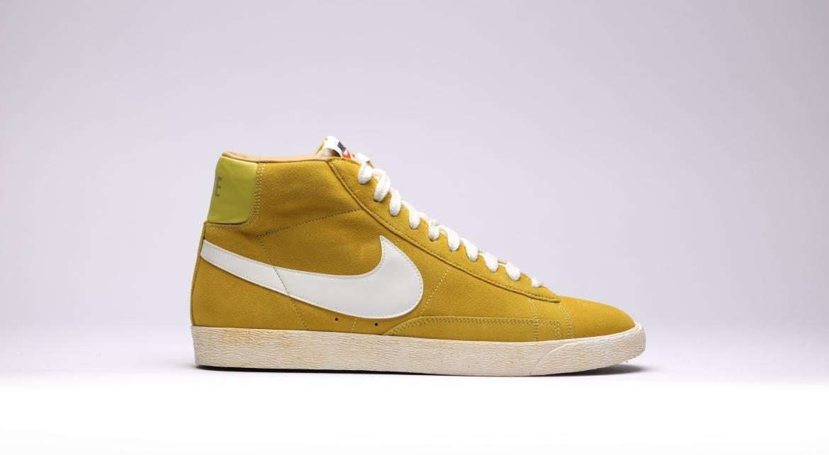 Exclusive Nike Blazer High Suede (VNTG) "Sunshine" — 3.5 — Front View